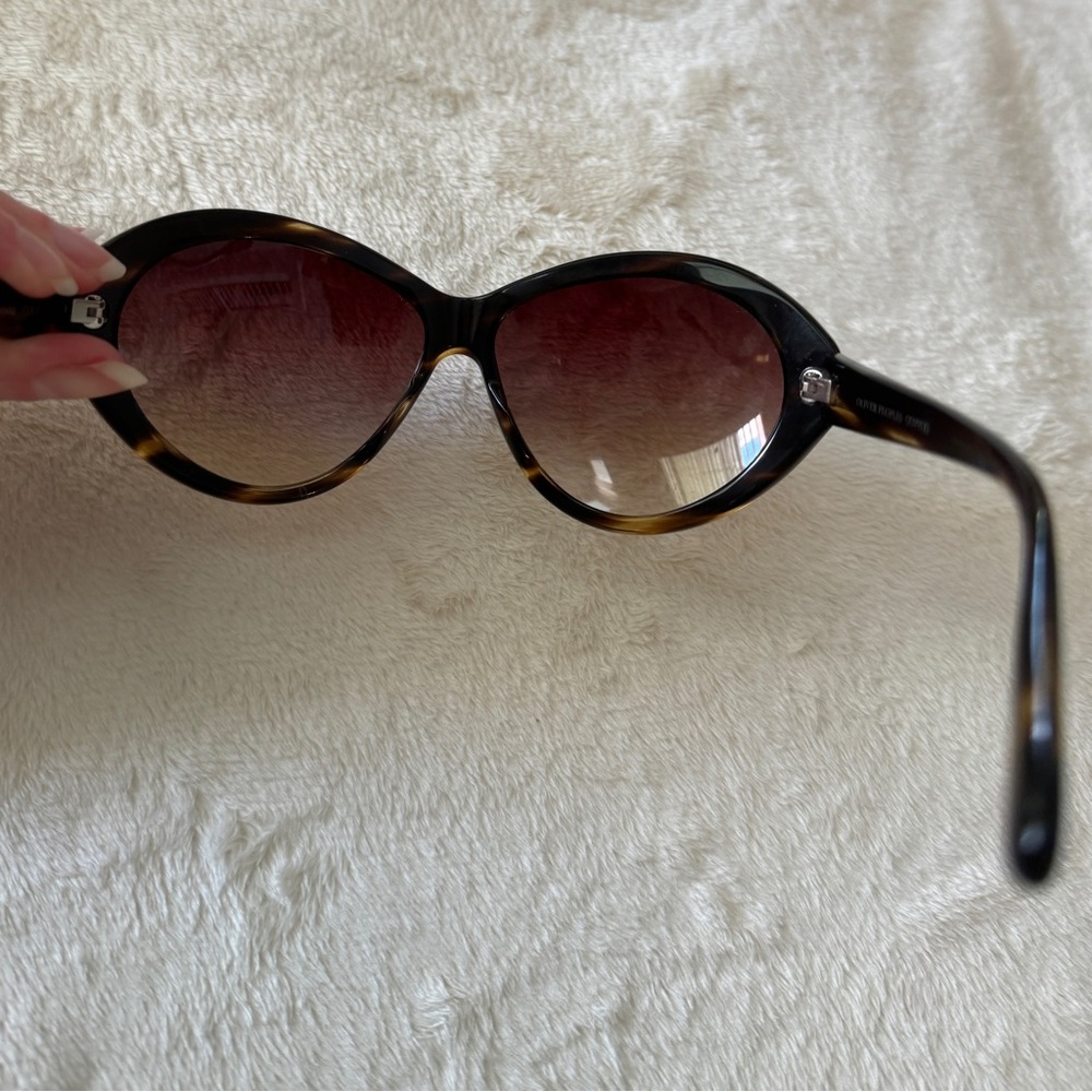 Oliver Peoples Oversized Tortoise Shell Sunglasses Handmade in Japan Luxury - Picture 5 of 10